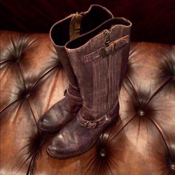 Sendra Shoes - Sendra Tall Distressed Motorcycle Boot 9